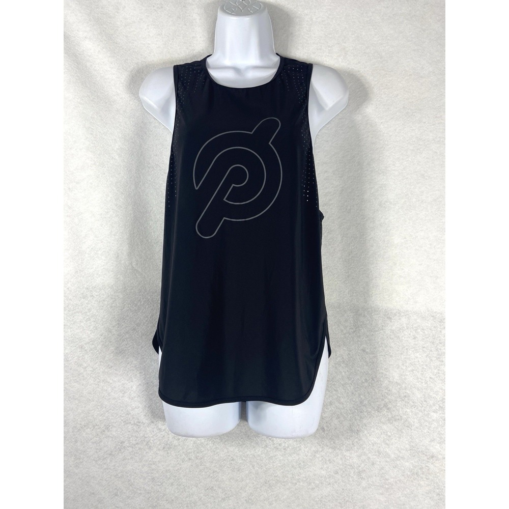 Lululemon x Peloton Tank Top Women's 6 Black Race Back Athleisure